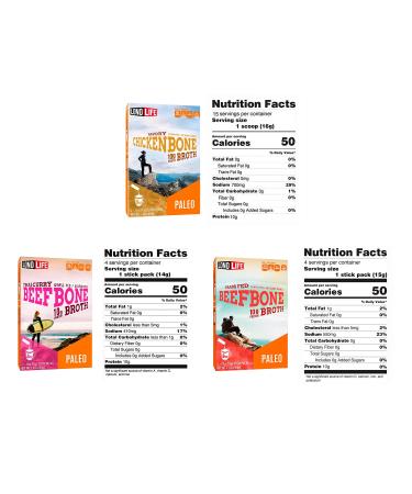 Peaceful Squirrel LonoLife Bone Broth Sticks 3-Pack - 10g Protein | Paleo | Zero Sugar | Collagen | Amino Acids | Gluten Free - 3 Flavors - Buy Online on GoSupps.com