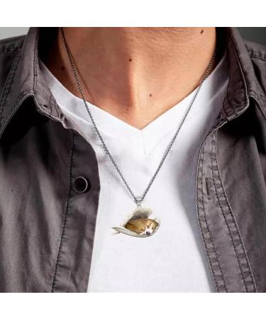 Hujinkan Pendant Chain Necklace Women Stainless Steel Sleeping Angel Dog Wings Necklace Fashion Jewelry Accessory Angle Necklace For New Year Anniversary Dating Easter Thanksgiving Gifts 4 - Buy Online on GoSupps.com