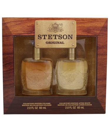 STETSON 2 PC. GIFT SET (COLOGNE 2.0 oz + AFTERSHAVE 2.0 oz) by Coty for Men