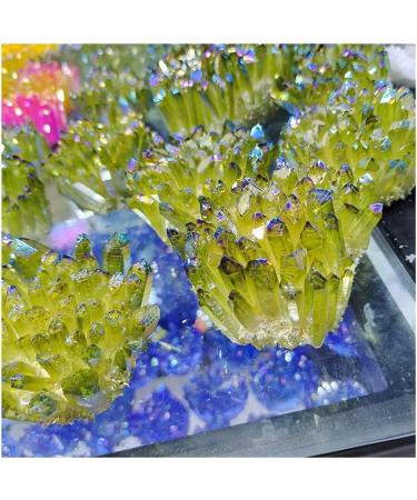 Natural Crystal Electroplate Cluster Stone RawCrystals Rock Specimen Home Decor Gifts Room Decoration Full of Texture - Buy Online on GoSupps.com