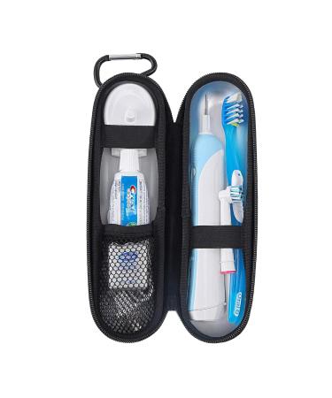 Wilken Electric Toothbrush Case | Universal Travel Case | Odor Free Thermoplastic Shell | Compatible with Oral B Sonicare | Carbon Fiber - Buy Online on GoSupps.com