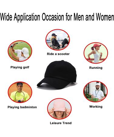 NPQQUAN Low Profile Cotton Baseball Cap - Adjustable Men Women Golf Dad Hat in Black - Buy Online on GoSupps.com