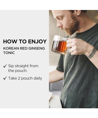 JUNG Kwan Jang Korean Red Ginseng Tonic Pouch (Tonic Mild) 6 Years Korean Red Ginseng, 10 Herbs and Plants for Immune Suuport - Buy Online on GoSupps.com