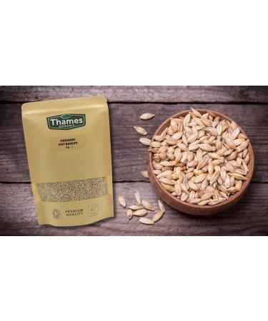 Thames Organic Pot Barley 1kg - Certified Non-GMO Vegan, No Additives or Preservatives, Resealable Bag - Shop Now! - Buy Online on GoSupps.com