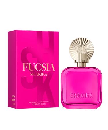 Shakira Perfumes - FUCSIA Eau de Parfum For Women - Long Lasting - Vivid and vibrant Scent - Floral and Gourmand Notes - Ideal for Day Wear - 2.7 Fl Oz Floral 80 ML