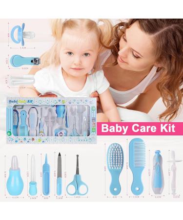 PhantomSky Baby Healthcare and Grooming Kit 20 in 1 Electric Nail Trimmer Set - Blue | Nursery Care Set for Newborns and Toddlers | Travel Essential Haircut Tools - Buy Online on GoSupps.com