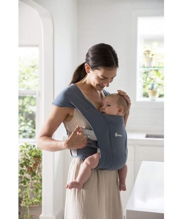 Ergobaby Embrace Baby Carrier for Newborns - Extra Soft Ergonomic Belly Carrier Bag in Oxford Blue | 1 Pack - Buy Online on GoSupps.com