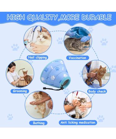 Adjustable XS Cat Collar - Foldable & Ideal for Post-Surgery Care | International Shipping - Buy Online on GoSupps.com
