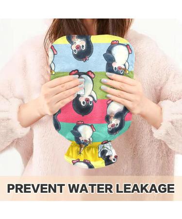 YOUJUNER Large 2L Hot Water Bottle | Cute Penguin Print Cover | Ideal for Warmth & Comfort - Buy Online on GoSupps.com