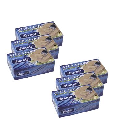 diamir Lot 6x Light tuna in oil - Box 216g