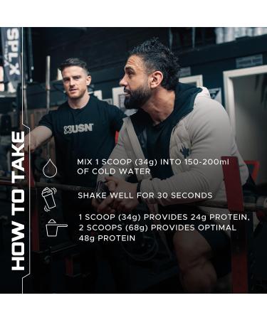 USN Blue Lab Whey Protein Powder Strawberry 908g - Post-Workout Muscle Building Supplement with Whey Isolate and BCAAs - Buy Online on GoSupps.com