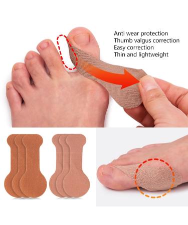 10pcs Adhesive Toe Straightener Patch - Heal & Protect Big Toe - Elastic Turf Toe Wrap Brace for Soreness Reduction - Buy Online on GoSupps.com