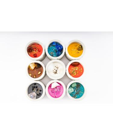 Healing Crystal Candle | Aromatherapy Calming Candle | Non-Toxic Soy Wax with Herbs & Crystals | Best Gifts for Women (Sun - Buy Online on GoSupps.com