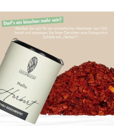  1001 Frucht 1001 Frucht Chili "Herbert" 50g - Chili Flakes - Premium Quality - Hand-Selected Spices - Chili Flakes - Buy Online on GoSupps.com