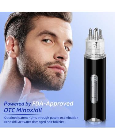 5% Minoxidil Hair Growth Serum for Men - Scalp Applicator Comb for Hair Loss & Beard Regrowth - Topical Solution to Thicken Hair - Buy Online on GoSupps.com