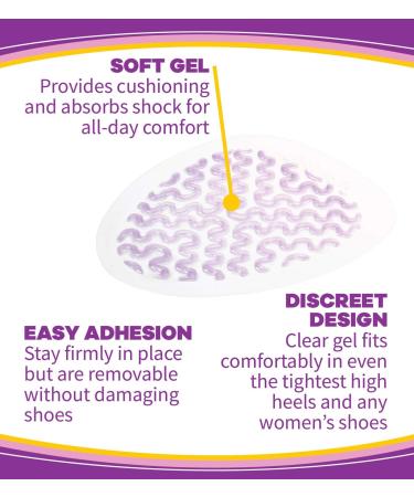 Dr. Scholl's BALL OF FOOT Cushions for High Heels (One Size). Relieve and Prevent Ball of Foot Pain with Discreet Cushions that Absorb Shock and Make High Heels more Comfortable - Buy Online on GoSupps.com