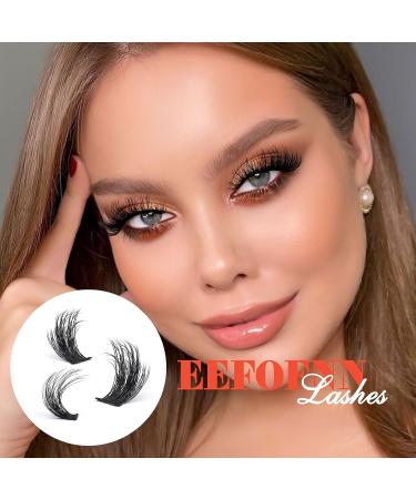 Mink Cluster Lashes: Fluffy DIY Individual Eyelash Extensions by Eefofnn (8mm-16mm Mixed Length) - Buy Online on GoSupps.com