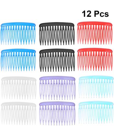 ifundom Hair Comb Clips 12 Pieces Twist Comb Side Hair Combs with 14 Teeth Hair Comb Hair Clip Combs for Fine Hair Accessory for Women (Random Color) - Buy Online on GoSupps.com