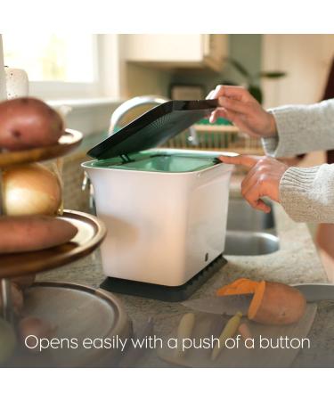 Full Circle Fresh Air Kitchen Compost Bin - Odor-Free Black & White - Buy Online on GoSupps.com