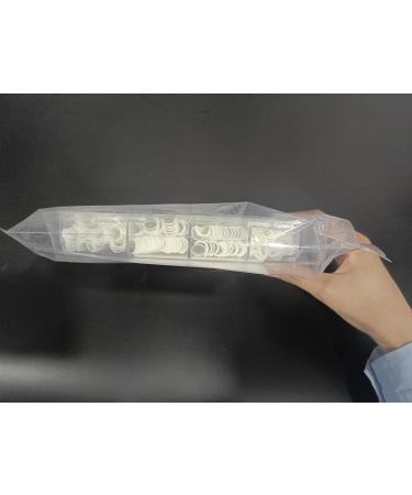 Kalolary 400 Pcs Extra Long U-Curve Acrylic Nail Tips - Natural Color Full Cover C Curve Fake Nails for Nail Art & Extensions - Buy Online on GoSupps.com