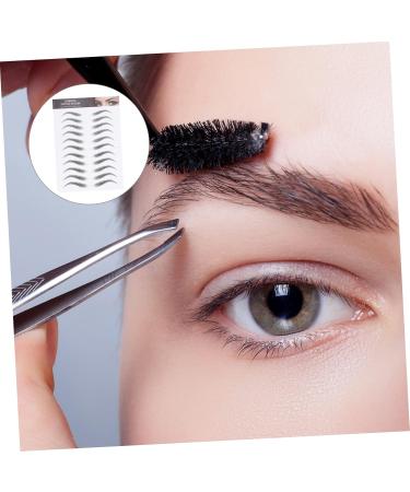 Housoutil Black Makeup 12 Sheets Waterproof Eyebrow Stickers Imitation Eyebrow Sticker Eyebrow Tool Make up 3d Makeup Tools - Buy Online on GoSupps.com