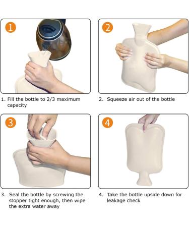 2L Cartoon Owl Blue and Pink Owl Hot Water Bottle with Cover - Foot Bed Warmer for Pain Relief and Hot Cold Therapy - 2 Pack - Buy Online on GoSupps.com