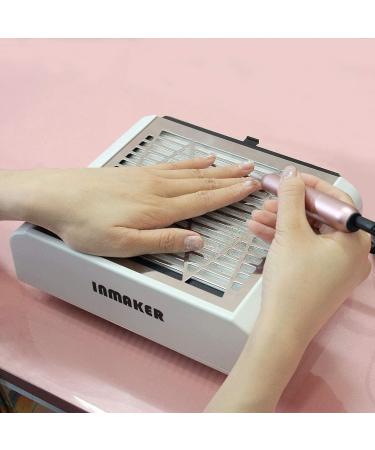 Inmaker 60W Nail Dust Collector Machine with 2 Reusable Filters - Vacuum Fan for Acrylic Nails & Poly Gel Extensions - Buy Online on GoSupps.com
