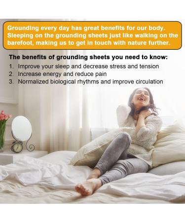 Grounding Sheet Therapy Grounding Sheet with Grounding Conductive Cord Conductive Grounding Mat for Better Sleep Reduce Pain and Inflammation (Child Sheet27"52") - Buy Online on GoSupps.com