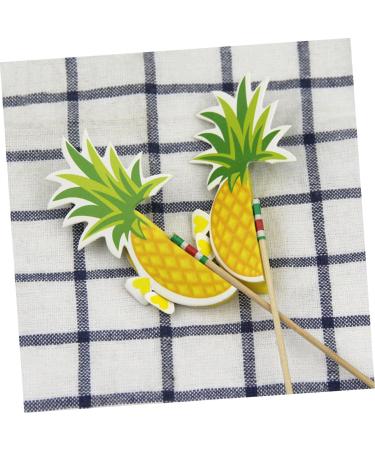 10 Pcs Wedding Decor Cupcake Toppers Cupcake Topper Decorations Cupcake Picks Cupcake Sticks Cupcake Pick Sticks Paper Cup Hawaii 3d Bamboo Yellow medium - Buy Online on GoSupps.com