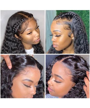 Mongolian Deep Curly HD Transparent Lace Front Wig 24 Inch - Pre Plucked, Full & Thick | 13x6 Lace Front Human Hair Wig for Black Women - Buy Online on GoSupps.com