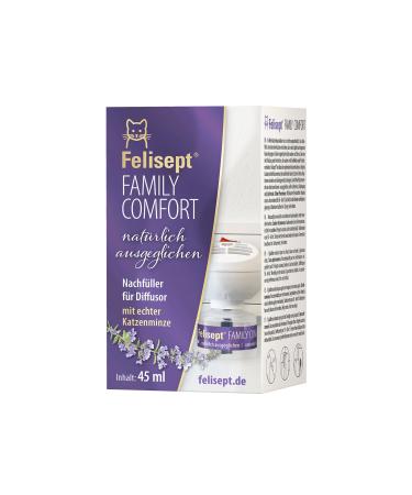 Felisept Family Comfort refill bottle 45ml relaxation agent in multi -cat household - sedative for cats - cats sedative with natural catnip without pheromone cats refill 45ml
