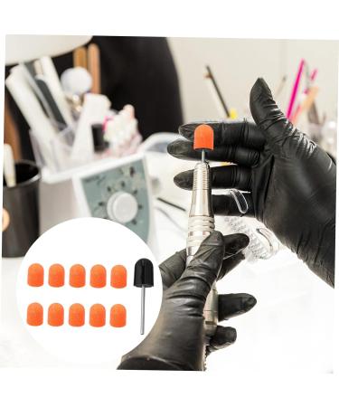 FRCOLOR Nail Polisher Sand Cap Grinder Electric Nail Drill Head electric nail file replacement heads Replacement Nail Drill Bits electric da sander manicure acrylic Grinding wheel - Buy Online on GoSupps.com