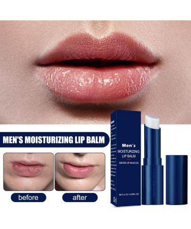 Moisturizing Lip Balm For Men Moisturizing Lip Balm For Chapped Lips Lip Moisturizer Men's With Organic Moisturizing Serums Moisturizes Lips (3) - Buy Online on GoSupps.com