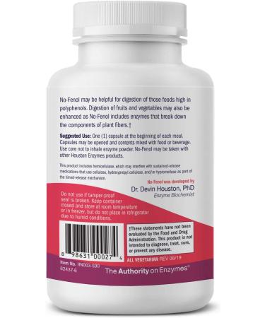 Buy Houston Enzymes No-Fenol - 90 Capsules for Optimal Digestion | Best Price - Buy Online on GoSupps.com