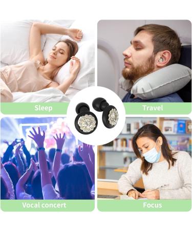 GUDATOST Concert Ear Plugs - Reusable Hearing Protection for Sleeping Snoring Swimming & Noise Sensitivity - 35dB Noise Reduction - 3 Pairs Pack (Black - Buy Online on GoSupps.com