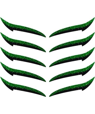 Autocollants Eye Liner R utilisables - D calque Fard Paupi res Femme - 10 Pi ces Autocollants Maquillage Yeux R sistants l'Eau Bandes Longue Tenue pour Femmes Vert - Buy Online on GoSupps.com