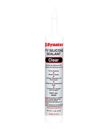 143381 Industrial Grade Silicone Sealant Clear Marine Caulk 300ml Cartridge - Bonds Seals Protects - Waterproof Weatherproof Thermally and Electrically Insulating Permanently Flexible