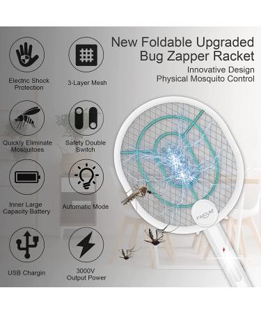 Faicuk Foldable Bug Zapper Racket - Rechargeable Electric Fly Swatter 1 Pack - Buy Online on GoSupps.com