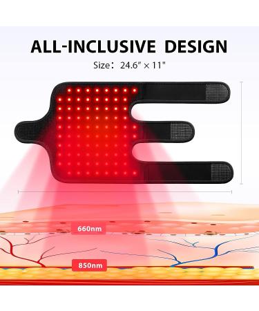 Infrared Red Light Therapy Device for Joint Pain Relief | 660nm & 850nm LED Therapy Pad | Home Use with APP Control | Gift Idea - Buy Online on GoSupps.com
