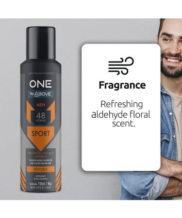 ABOVE 48 Hours One Antiperspirant Deodorant Sport 4 Pc - Dry Spray Deodorant for Men - Antiperspirant Spray - No Stain - Cruelty-Free - Buy Online on GoSupps.com