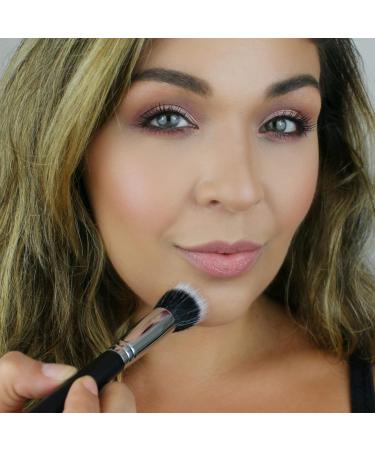 Small Stippling Brush Makeup | Beauty Junkees Duo Fiber Brush for Foundation Blush Highlight Contour & Concealer International Shipping Available - Buy Online on GoSupps.com