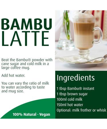 Bambu Caffeine Free Instant Coffee Substitute - Buy Online on GoSupps.com