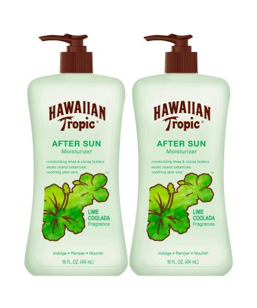 Hawaiian Tropic Lime Coolada Body Lotion and Daily Moisturizer After Sun, 16 Fl Oz (Pack of 2) After Sun Lime Coolada