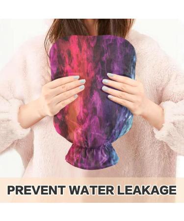 Colorful 2L Hot Water Bottle with Plush Cover - Winter Heat for Kids Men & Women - Buy Online on GoSupps.com