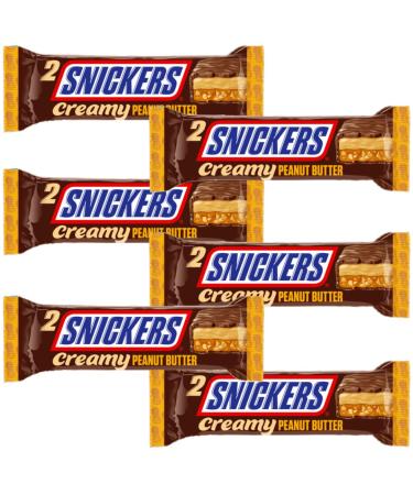 Chocolate Peanut Bundle With Snickers Creamy Peanut Butter & Milk Chocolate Duo Bar 36.5g (6 Pack) - Buy Online on GoSupps.com