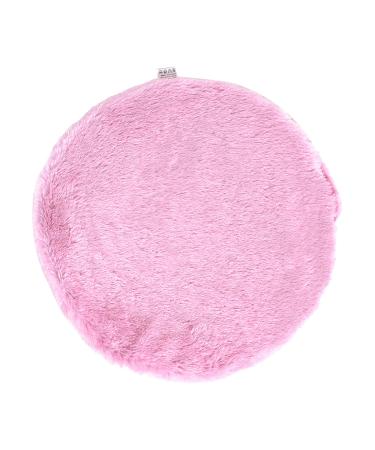 Pet sleeping pad soft warm slip-resistant washable cat bed mat with a bag made of canvas on the back for all seasons (round-pink) round pink