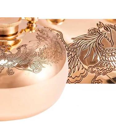 Fluffy Large Copper Heat Bottle with Kangaroo Pocket - Best Women's Day Gift & Hand Warmer | SU451 15cm 1.1mm Thick - Buy Online on GoSupps.com