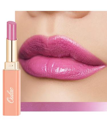 Oulac Mauve Pink Lipstick Glossy Finish - Moisture Shine Tinted Lip Balm & Hydrating Lipstick for Dry Lips Medium Coverage Lip Colour | Juicy Look Glossy Finish Vegan Cruelty-Free (S4) Angel