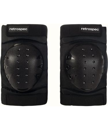 Retrospec Knee Pads, Elbow Pads & Wrist Guards - Multi Sport Protective Gear Set for Men, Women & Kids - Skateboarding, Roller Skating, BMX & Scooter - Adult Size (14+), Black - Buy Online on GoSupps.com