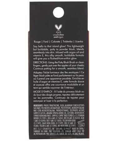 E.L.F. Putty Blush Bahamas - 0.35 oz (10g) | Long-lasting, Natural Finish - Buy Online on GoSupps.com